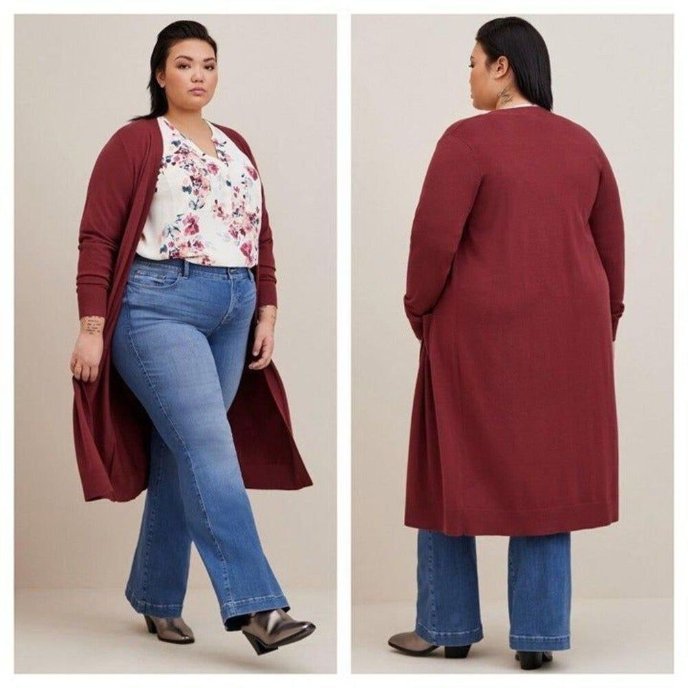 Torrid Everyday Soft Duster Open Front Sweater - Picture 1 of 4